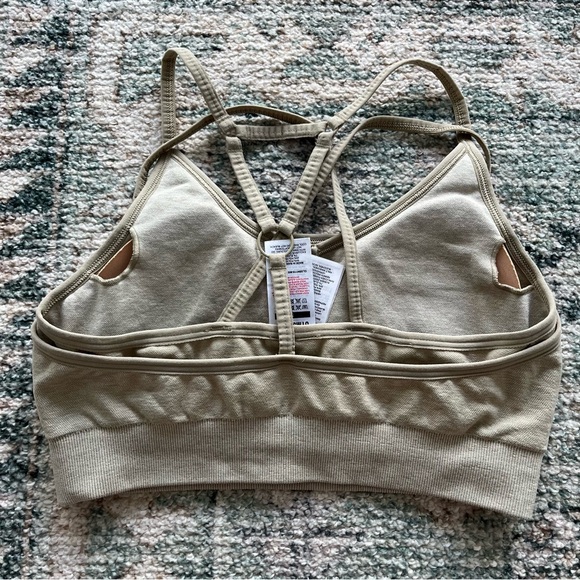 Beige Gymshark Sports Bra - Picture 2 of 3